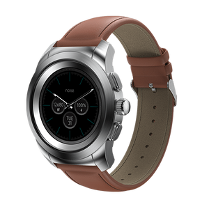 NoiseFit Fusion Hybrid Smart Watch with Leather Strap