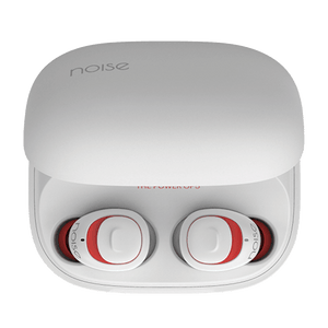 Noise Shots X5 CHARGE Truly Wireless Bluetooth Earbuds Earphones with Charging Case - Candy White