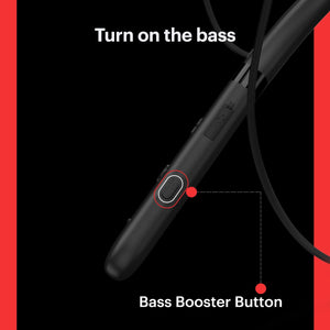 Noise Tune CHARGE Bluetooth Wireless Neckband Earphones with Mic (Jet Black)